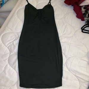 Black Bodycon Slip Sexy Silky Dress